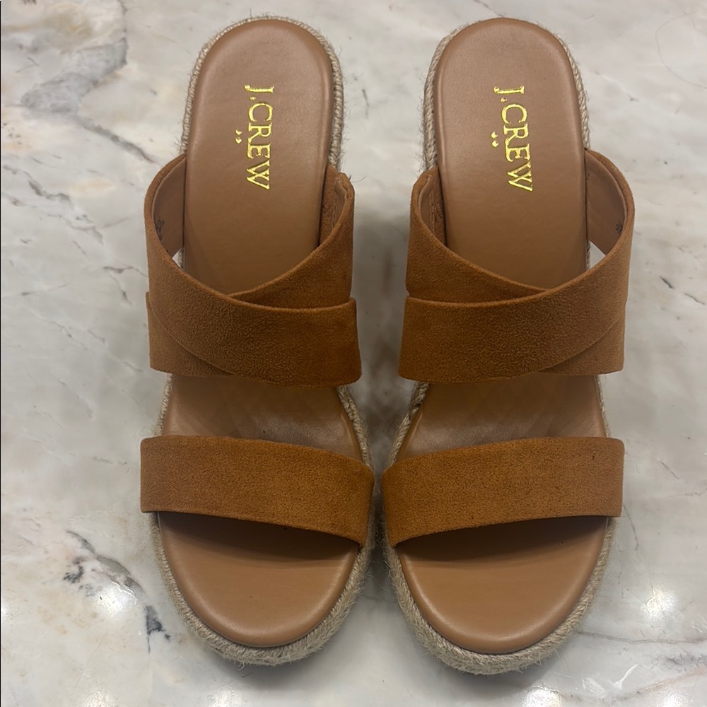 J. Crew Women's Brown Espadrille Sandals